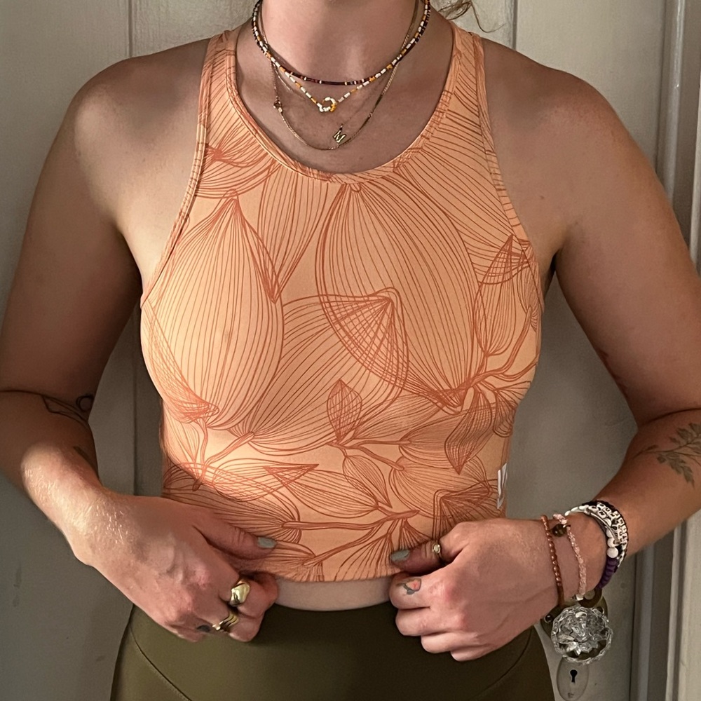 Orange Buffbunny High Neck Sports